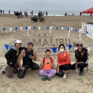 Eugenia at the 2021 2XU Malibu Triathlon